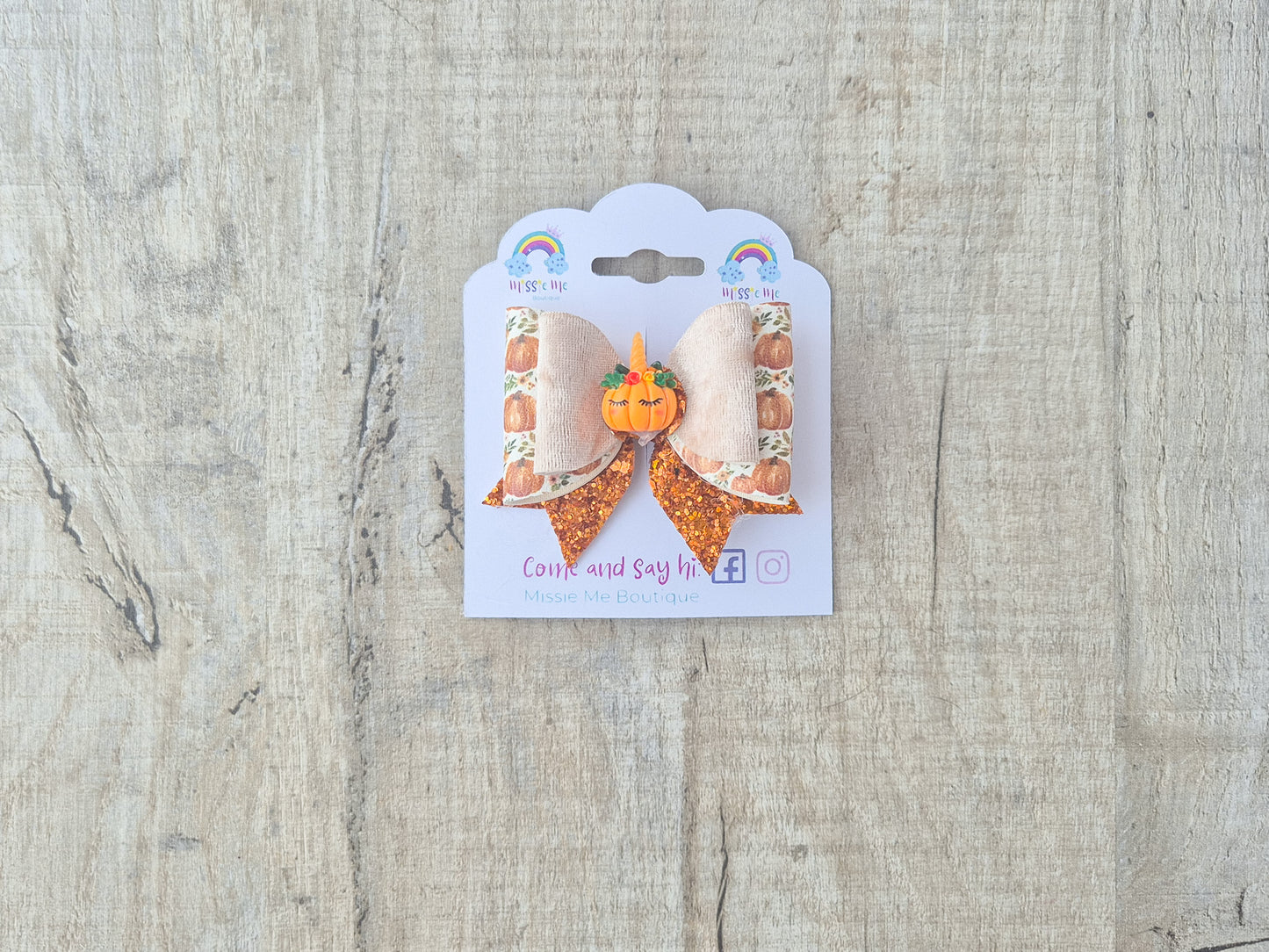 Pumpkin Hair bow