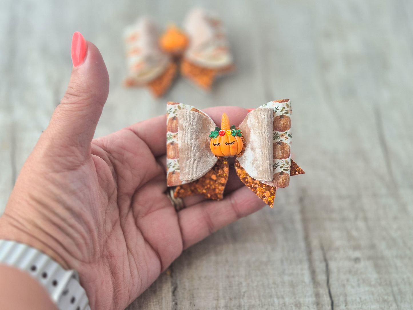 Pumpkin Hair bow