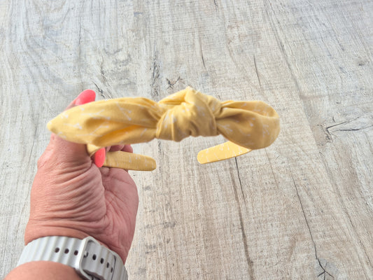 Yellow Knot Hair Band