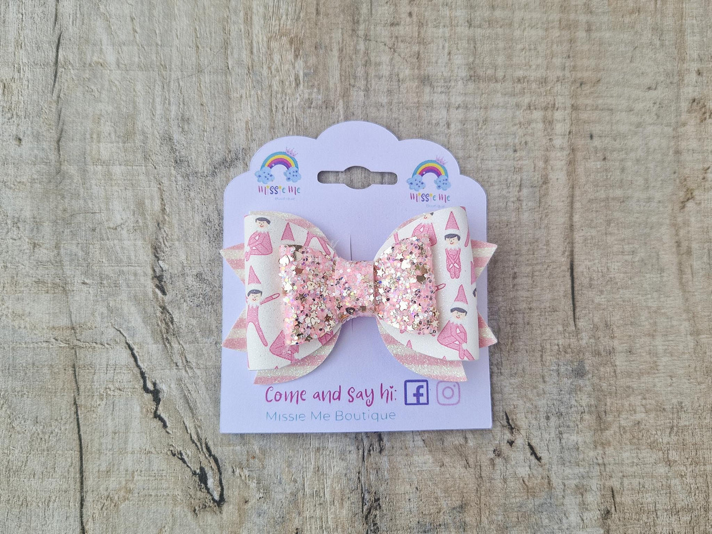 Pink Elf Hair Bows