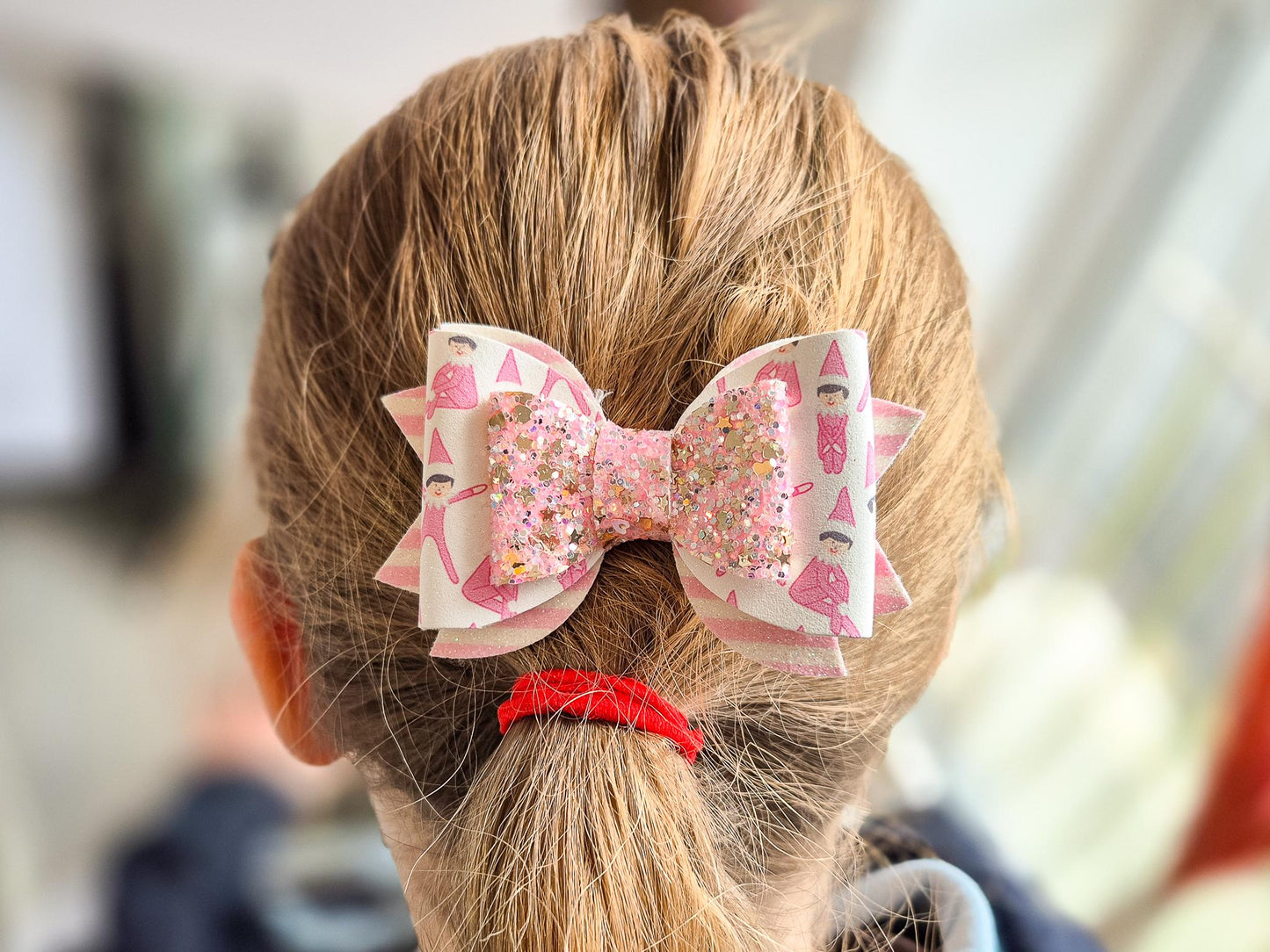 Pink Elf Hair Bows