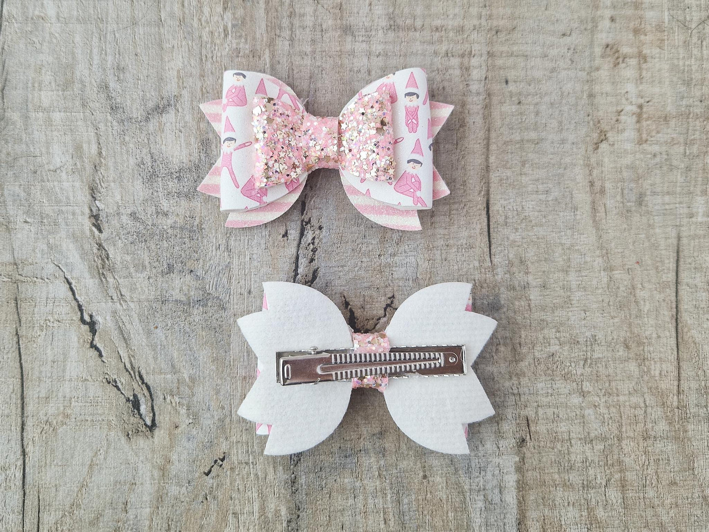 Pink Elf Hair Bows