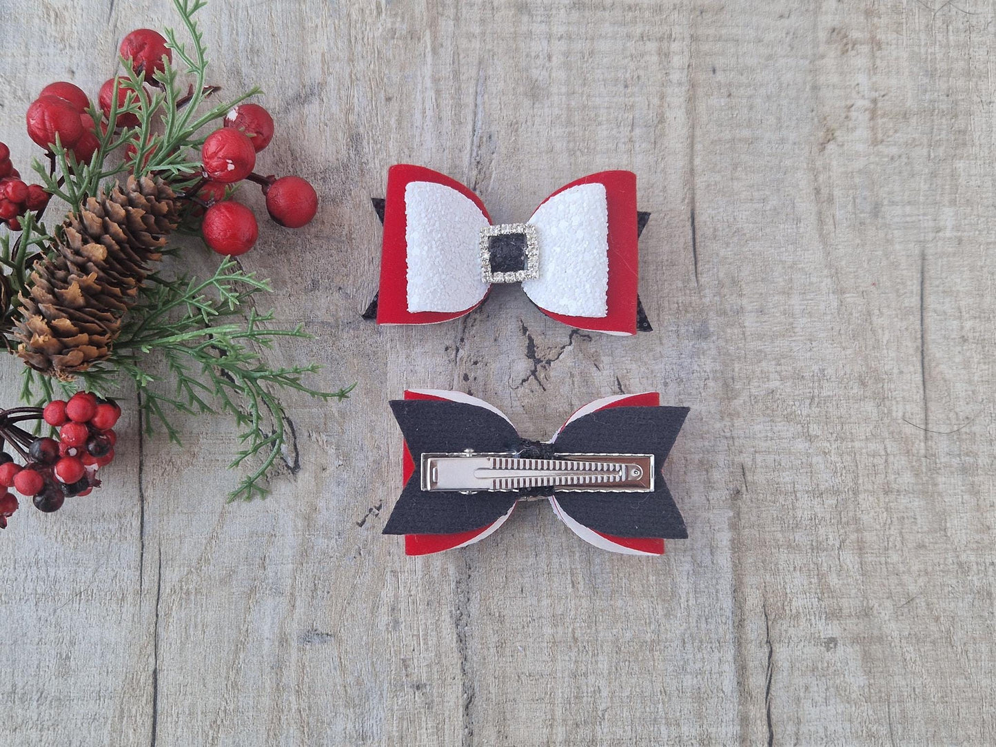 Christmas Santa Hair Bow