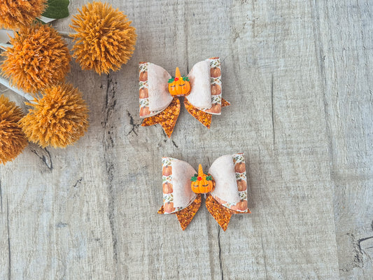 Pumpkin Hair bow