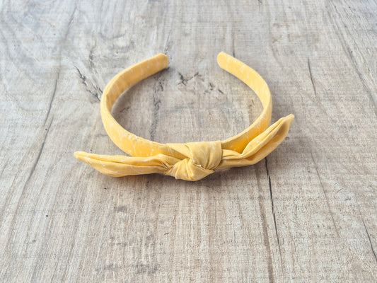 Yellow Knot Hair Band