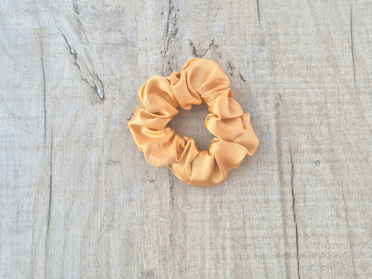 Mini Satin Scrunchie – Gold (Autumn Collection)