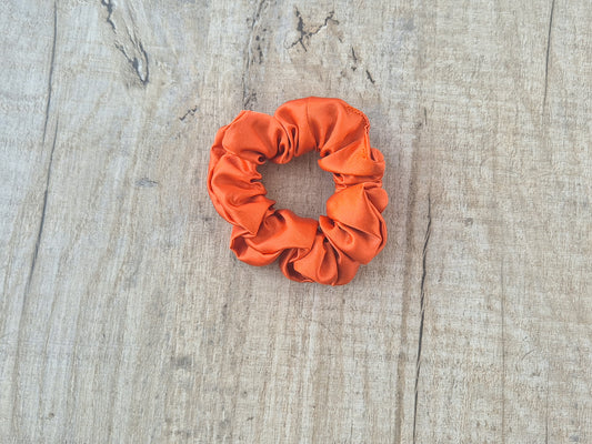 Mini Satin Scrunchie – Orange (Autumn Collection)
